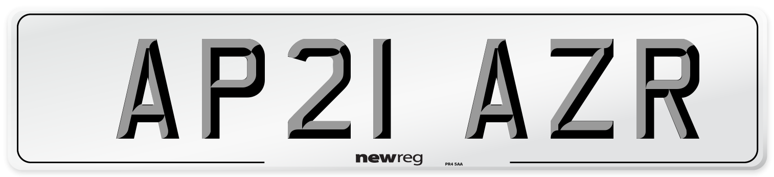 AP21 AZR Number Plate from New Reg